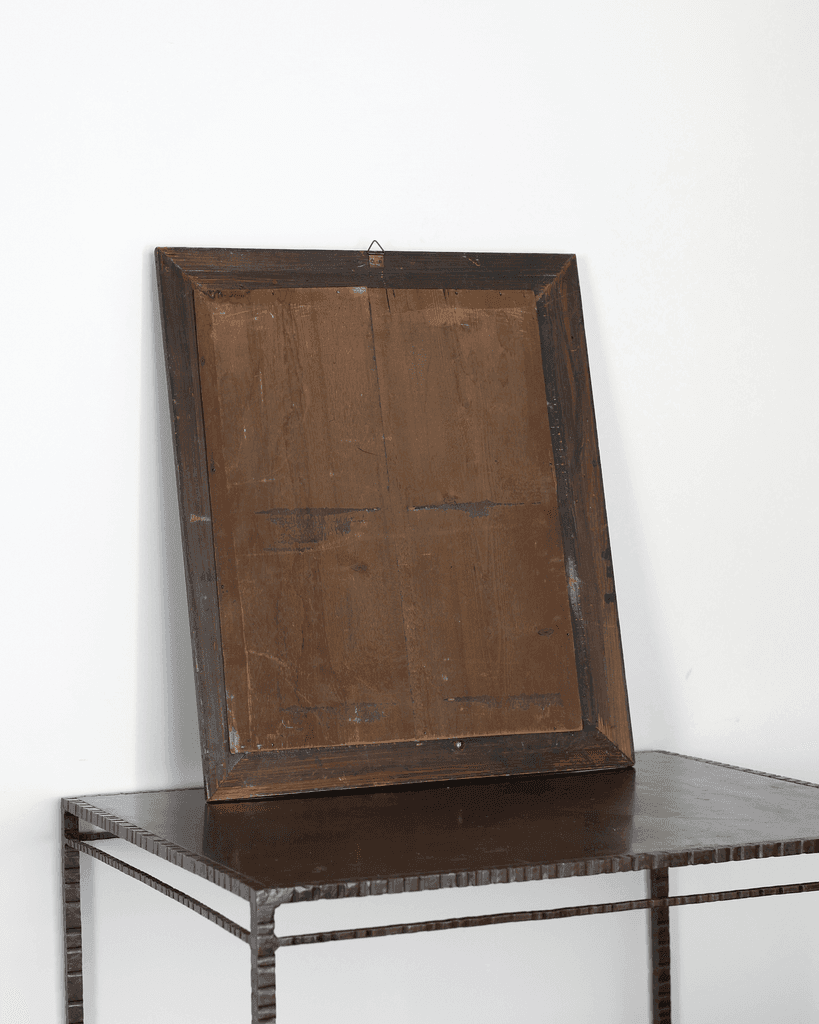 Early 19th C. Ebonised Tuscan Ripple Mirror