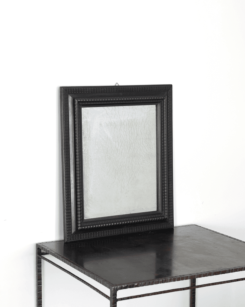 Early 19th C. Ebonised Tuscan Ripple Mirror