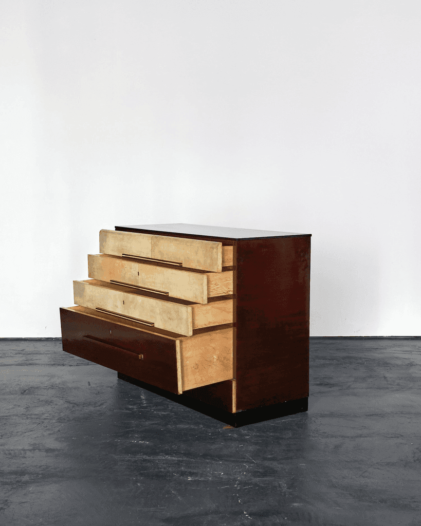 Italian Modernist C.1940s Vellum Chest of Drawers