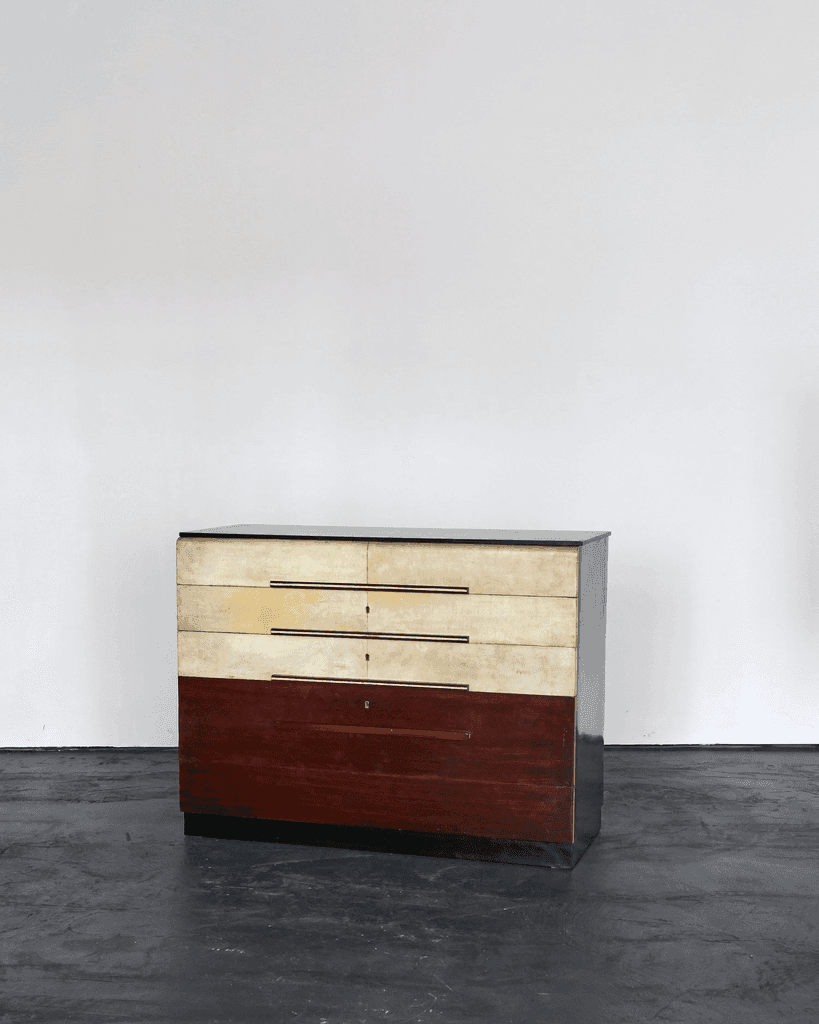 Italian Modernist C.1940s Vellum Chest of Drawers