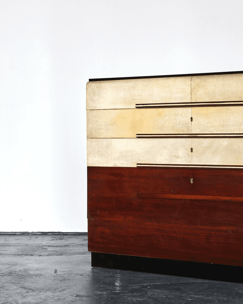 Italian Modernist C.1940s Vellum Chest of Drawers