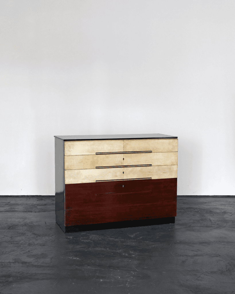 Italian Modernist C.1940s Vellum Chest of Drawers
