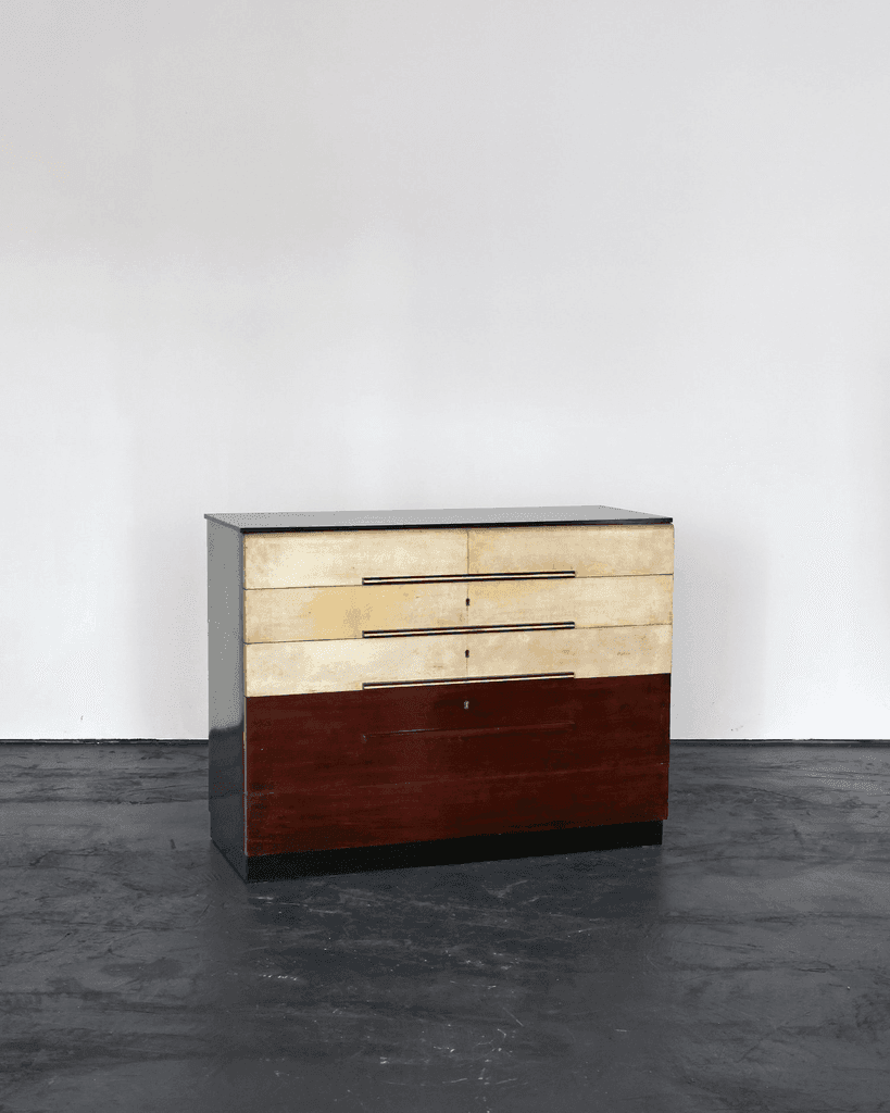 Italian Modernist C.1940s Vellum Chest of Drawers