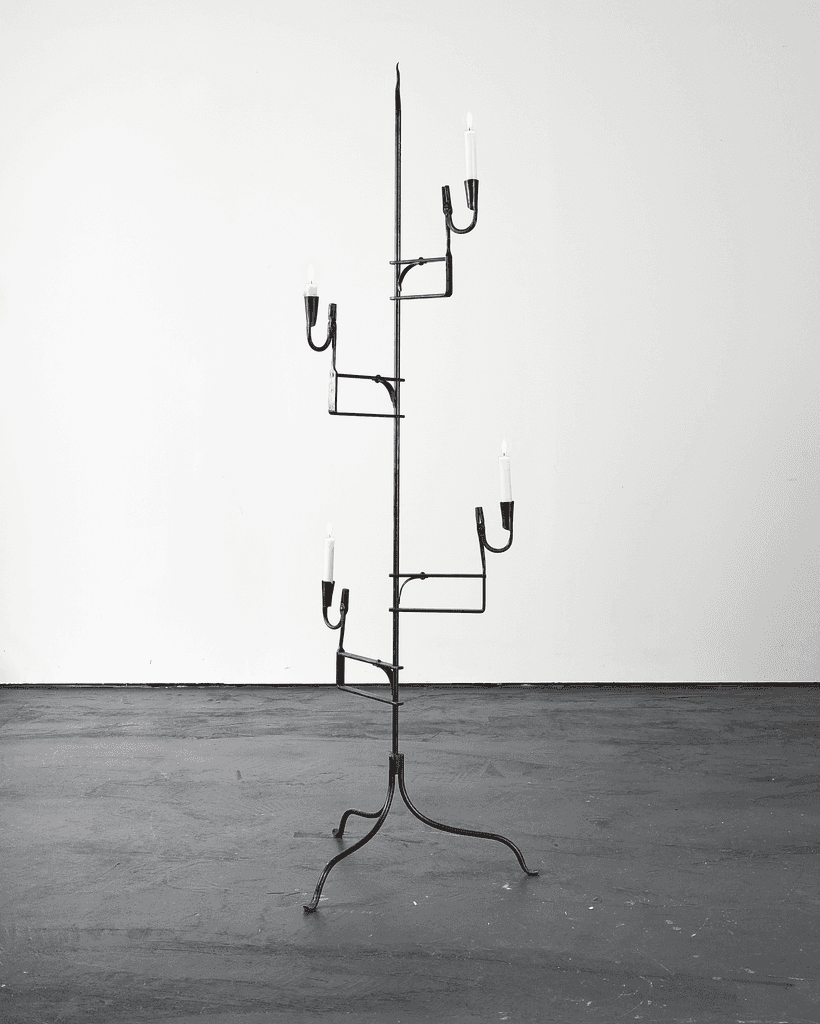 Unique XL Primitive French Rush Light/Candelabra