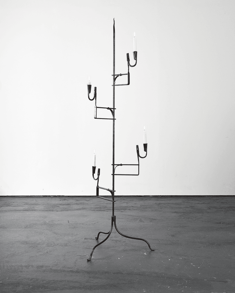 Unique XL Primitive French Rush Light/Candelabra