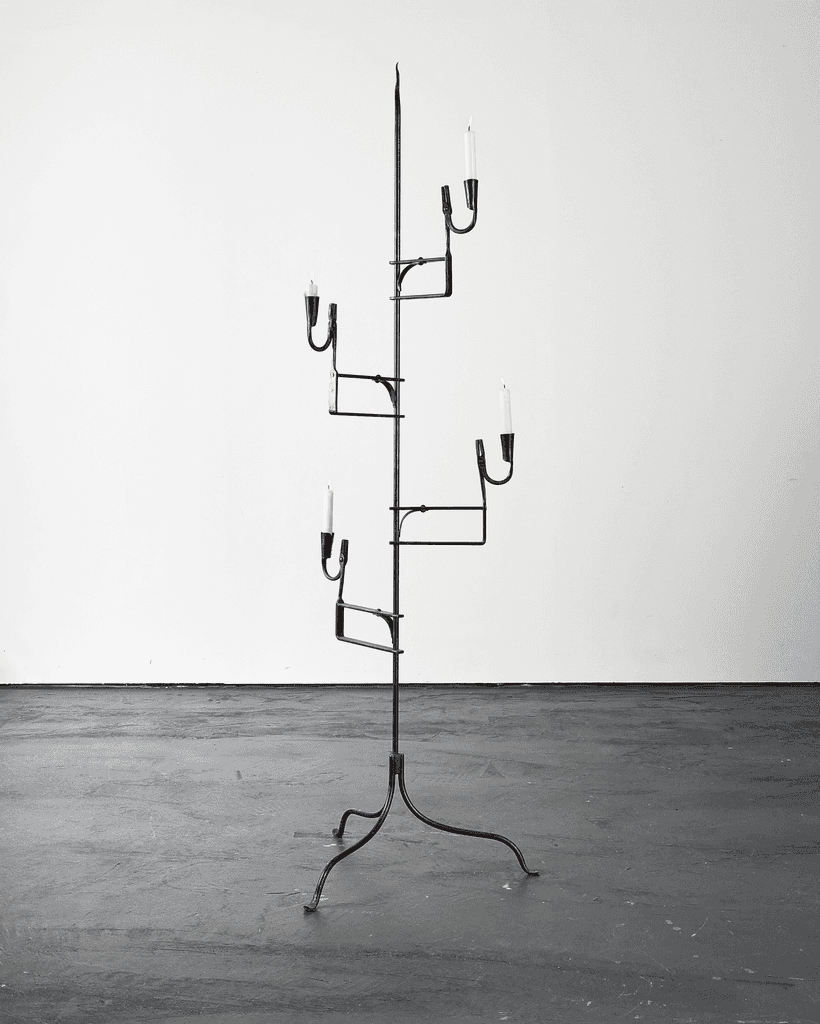 Unique XL Primitive French Rush Light/Candelabra