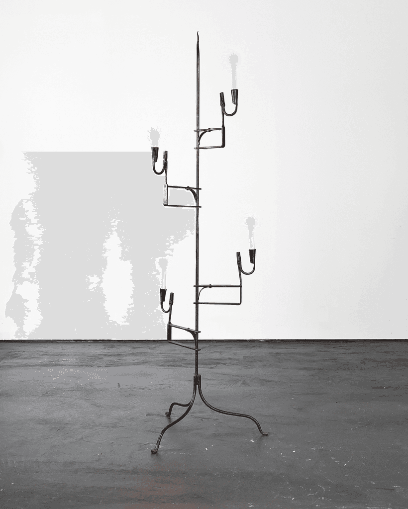 Unique XL Primitive French Rush Light/Candelabra