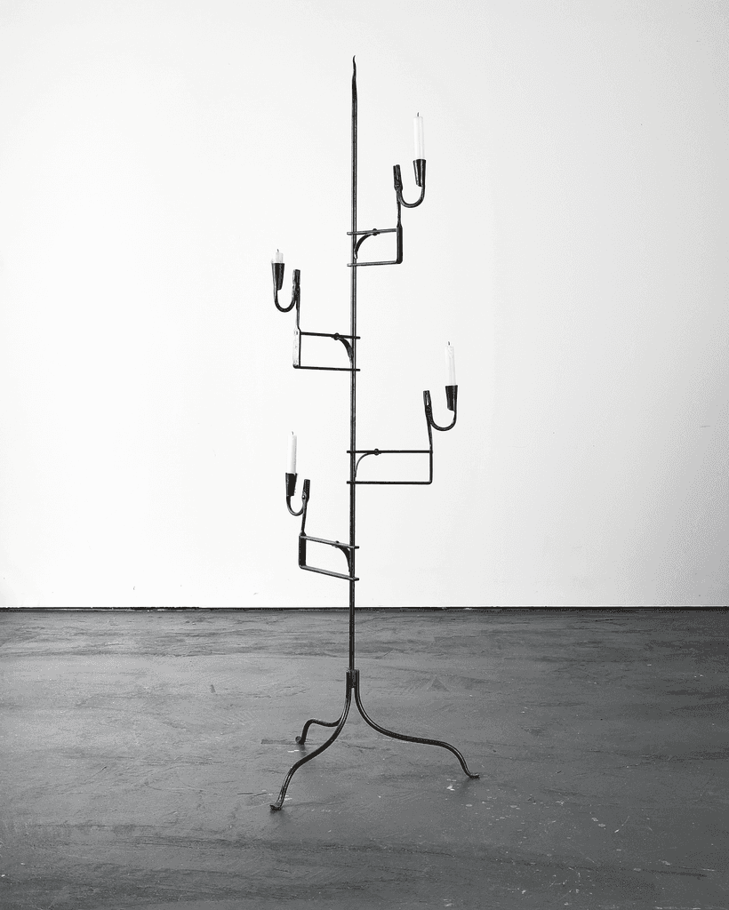 Unique XL Primitive French Rush Light/Candelabra