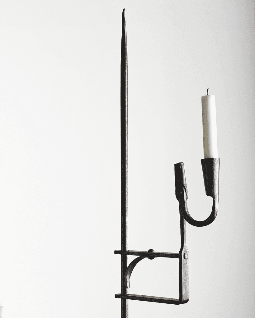 Unique XL Primitive French Rush Light/Candelabra