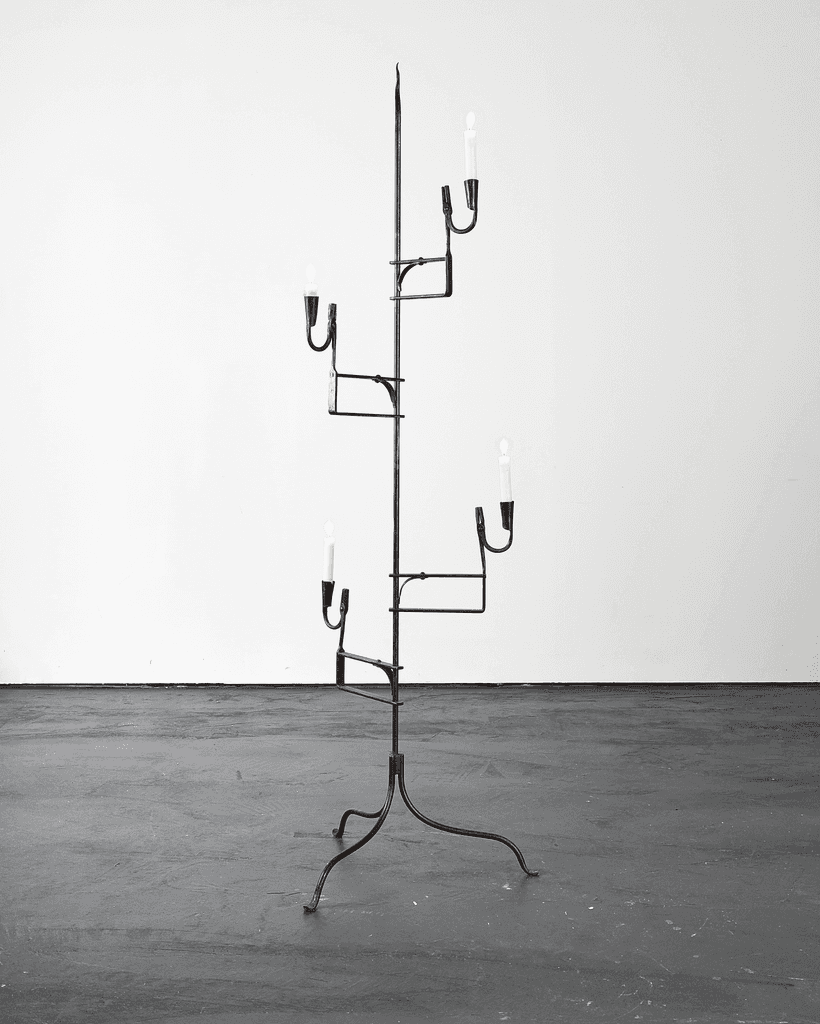 Unique XL Primitive French Rush Light/Candelabra