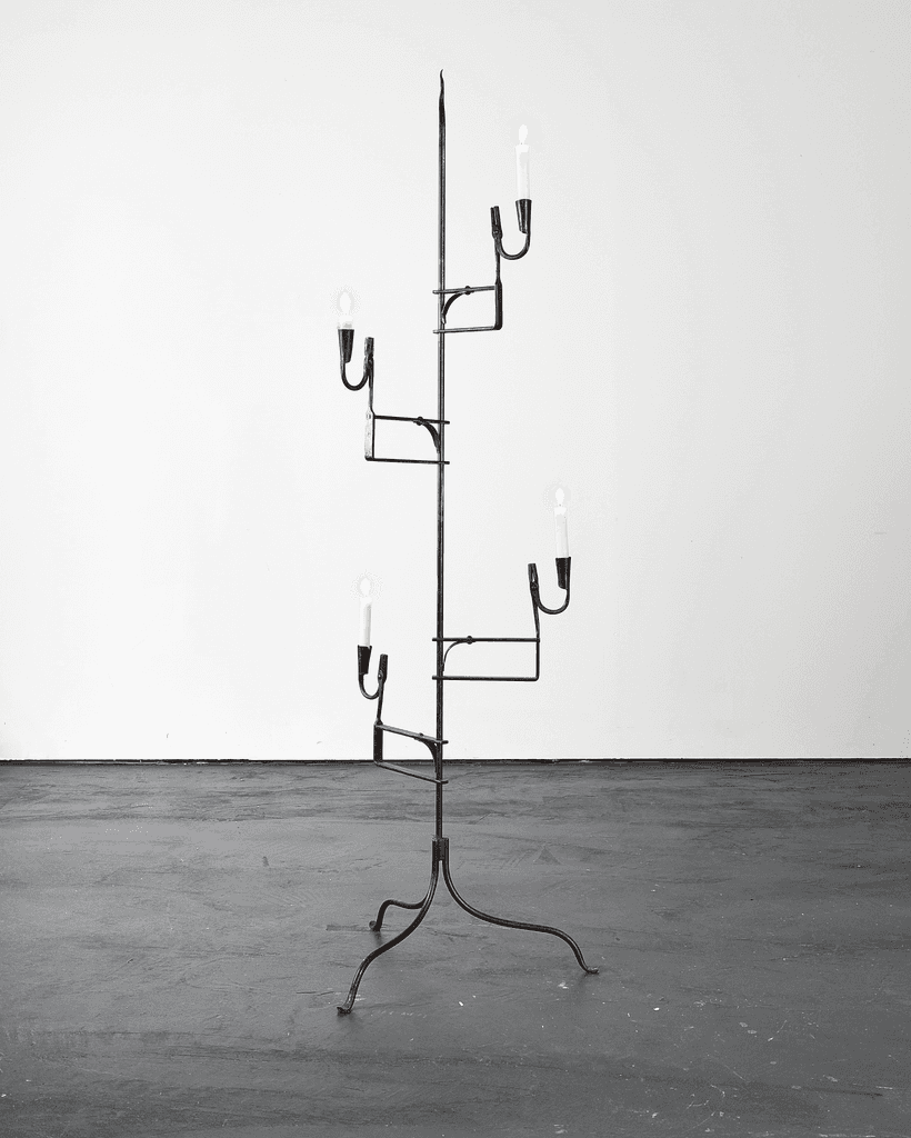 Unique XL Primitive French Rush Light/Candelabra