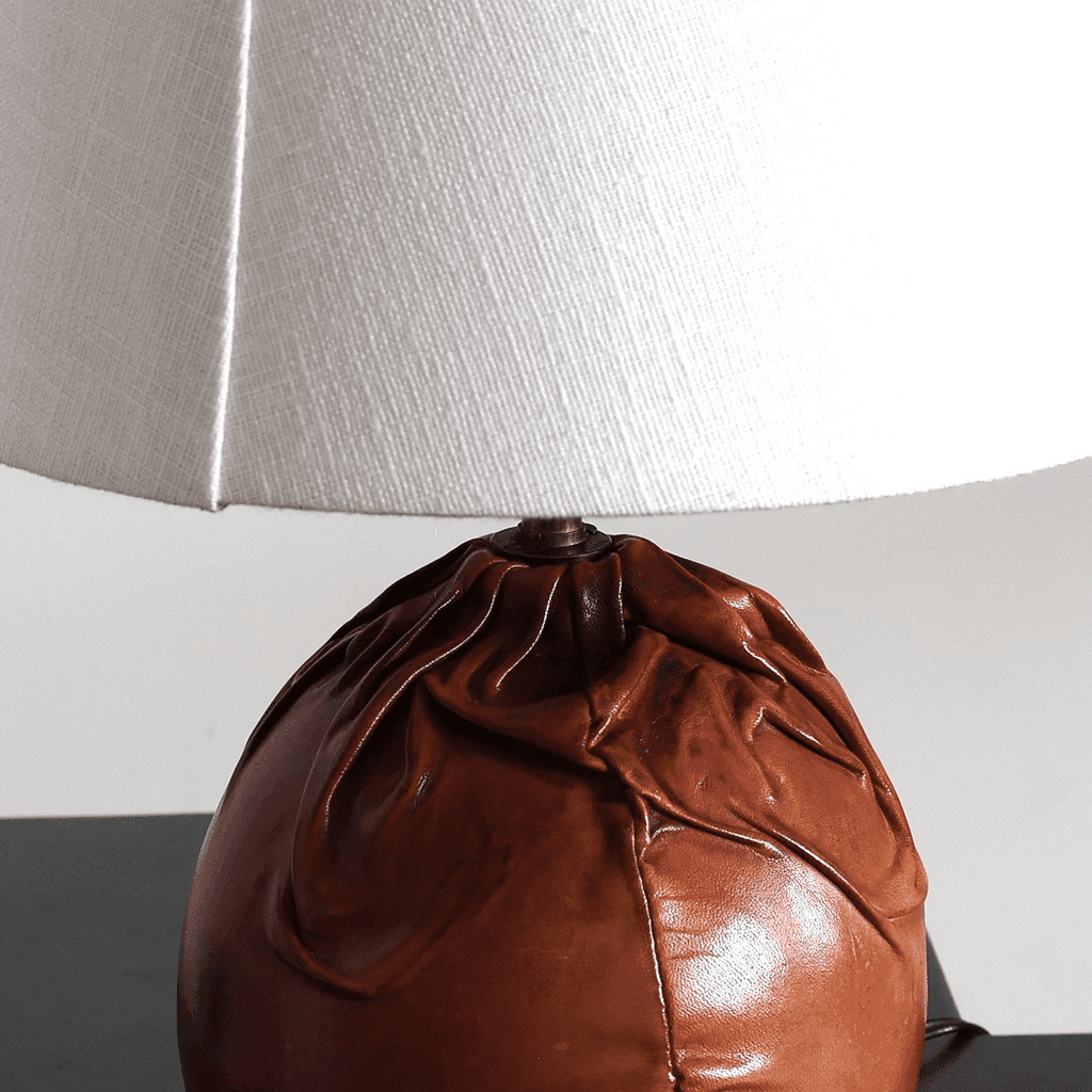 French C.1960s leather Table Lamp
