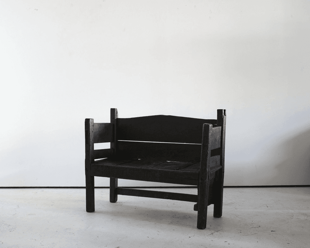 Primitive 18Th C. Portuguese Chestnut Bench