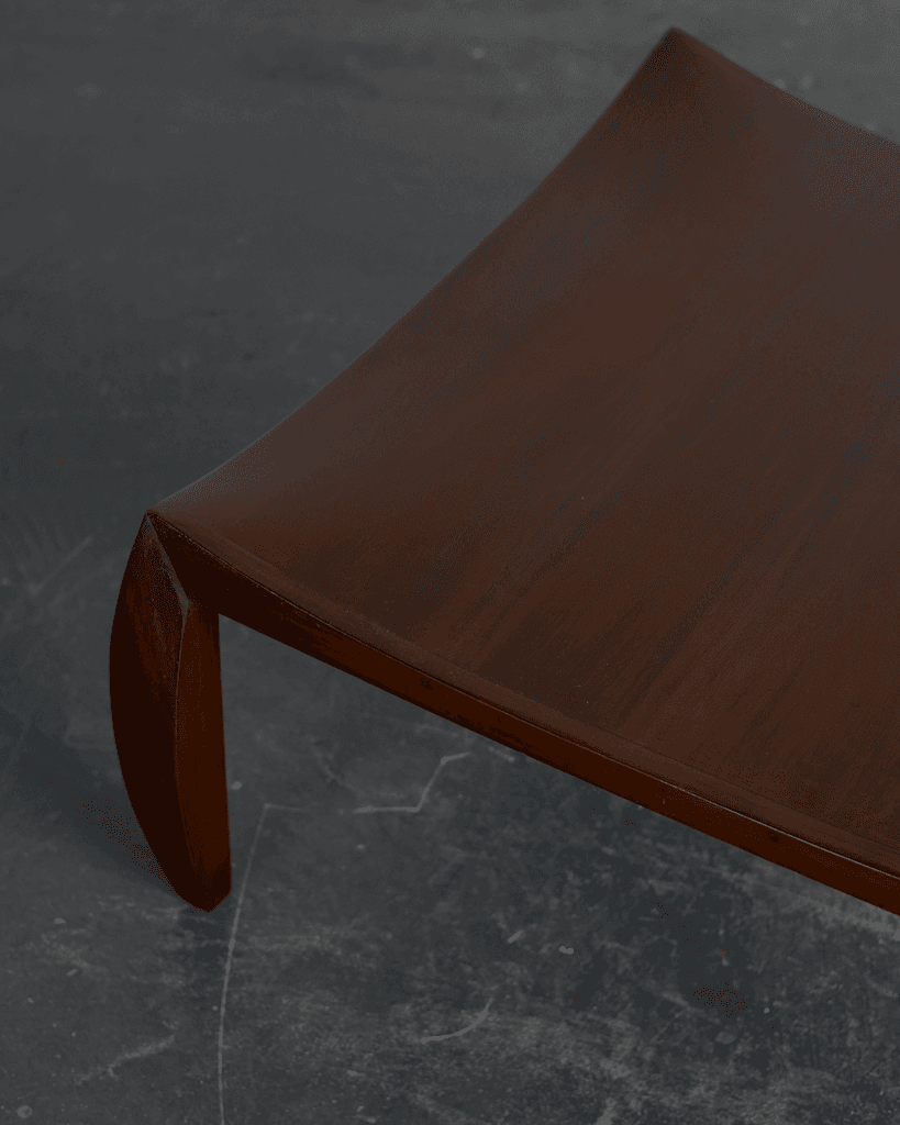 Unusual French C.1960s Walnut Coffee Table