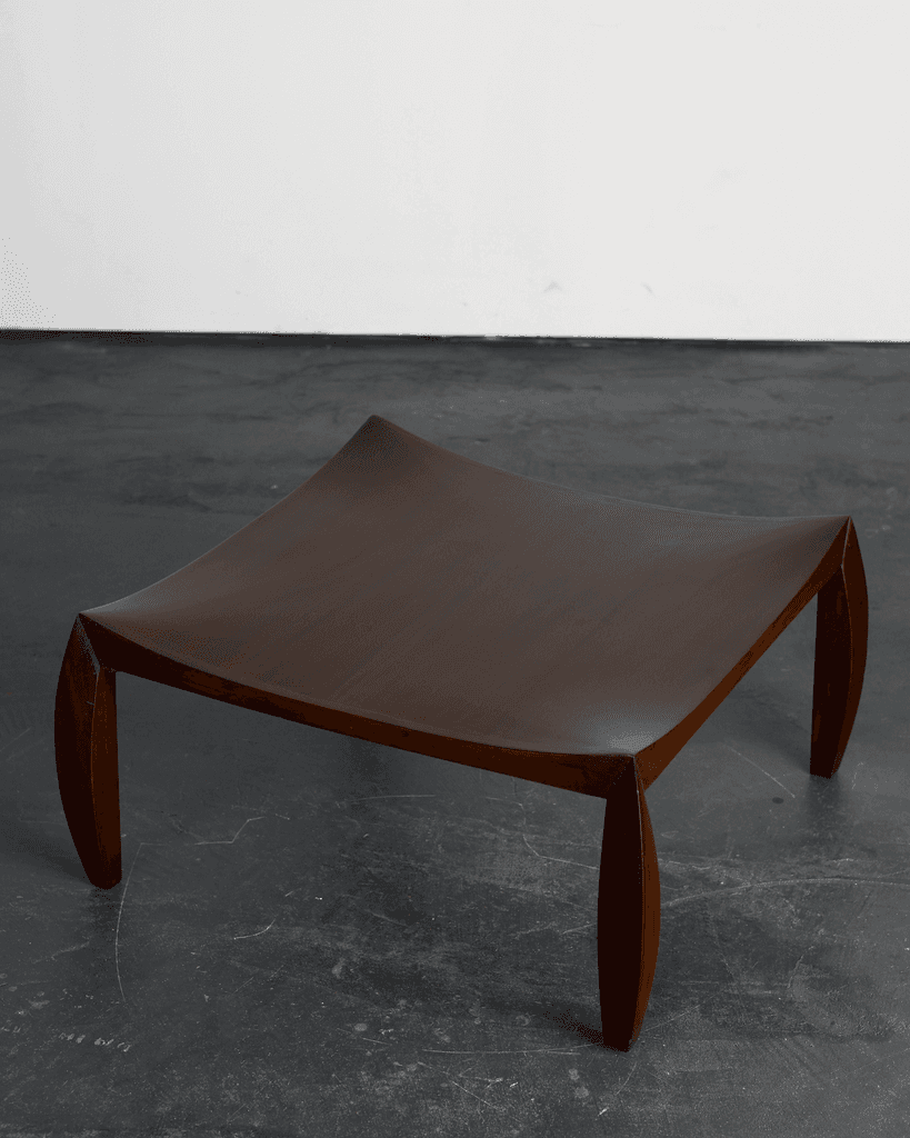Unusual French C.1960s Walnut Coffee Table