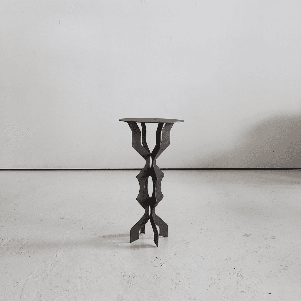 Northern Italian Cut Steel Side Table