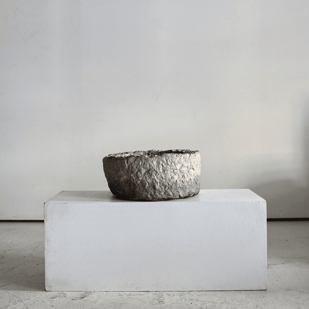 Large Ancient Carved Stone Portuguese Vessel
