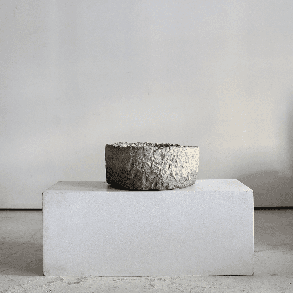 Large Ancient Carved Stone Portuguese Vessel