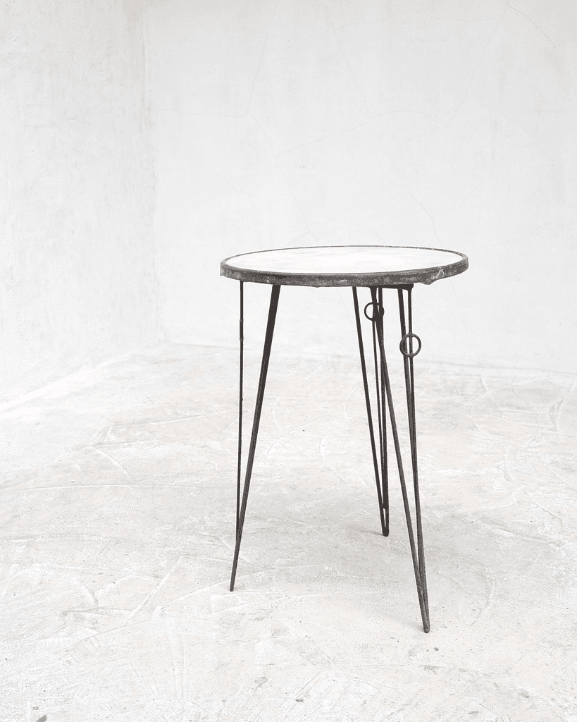 Catalan marble topped bistro table