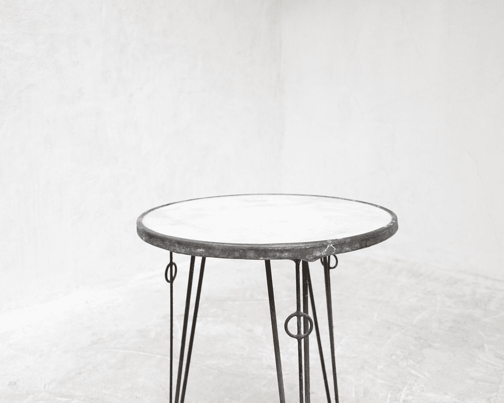 Catalan marble topped bistro table