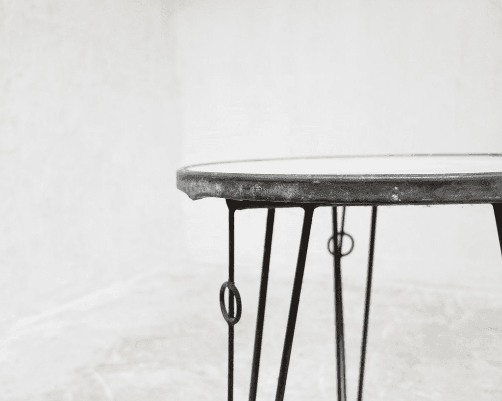 Catalan marble topped bistro table