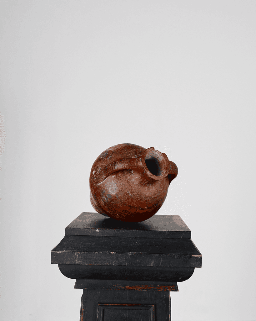 A Small 19Th C. Terracotta Vessel From Calanda, Spain
