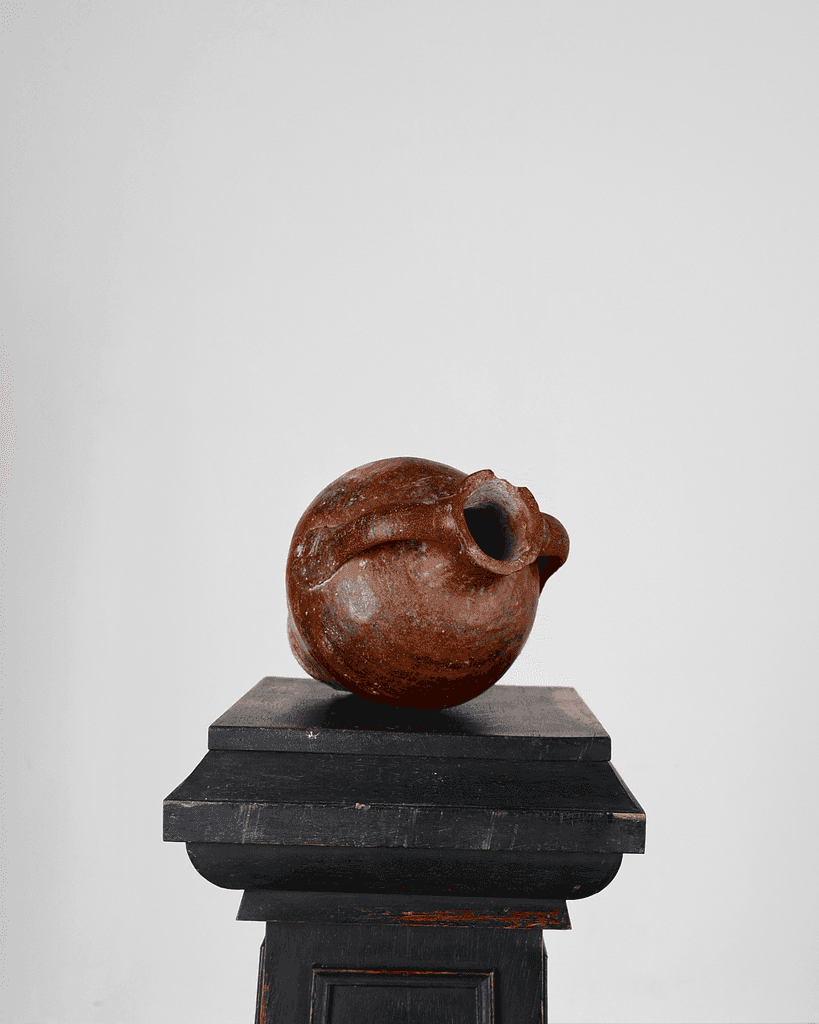 A Small 19Th C. Terracotta Vessel From Calanda, Spain