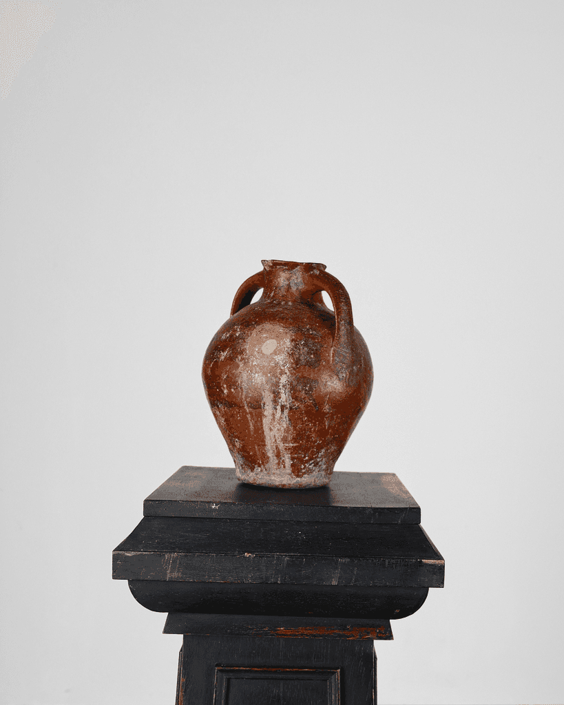 A Small 19Th C. Terracotta Vessel From Calanda, Spain