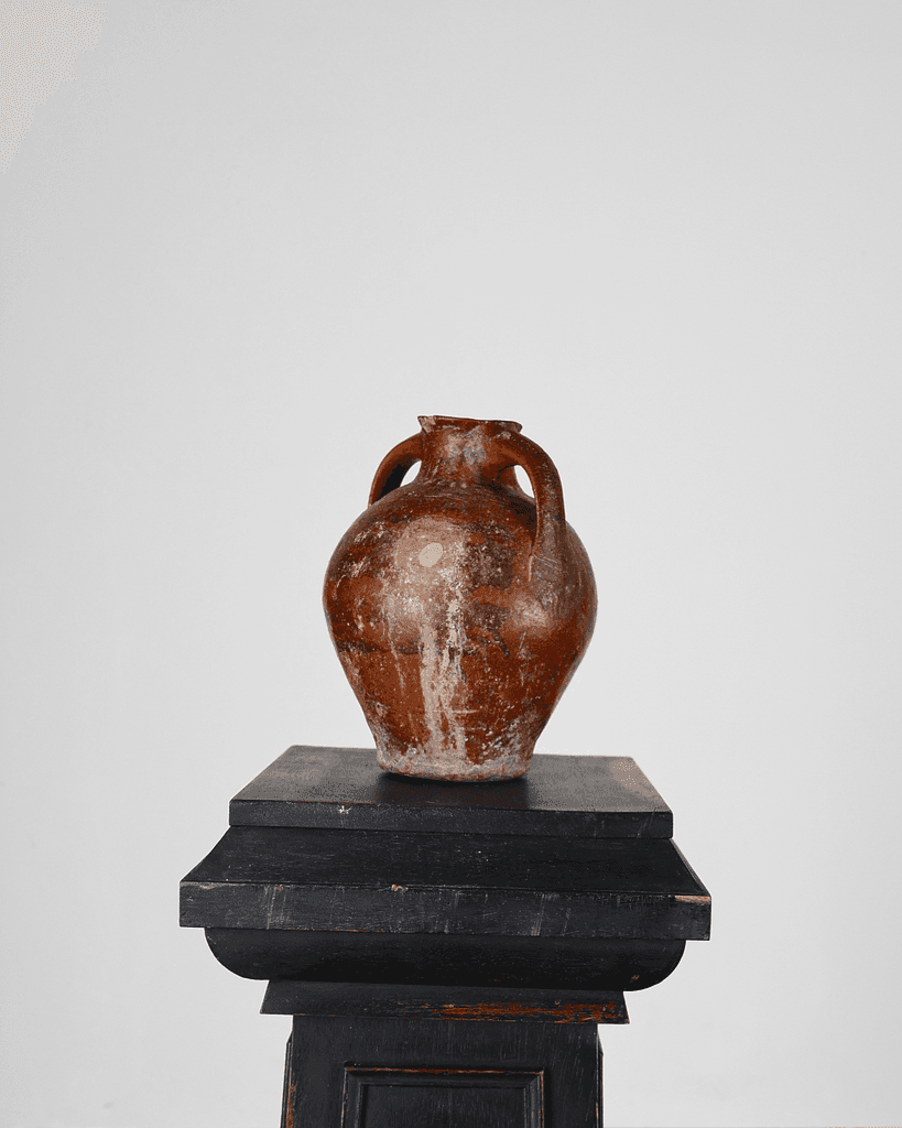 A Small 19Th C. Terracotta Vessel From Calanda, Spain