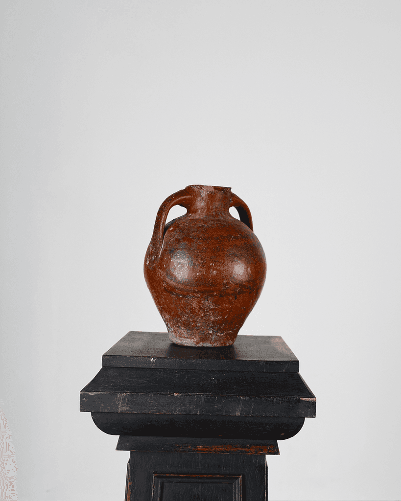 A Small 19Th C. Terracotta Vessel From Calanda, Spain