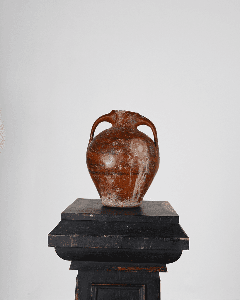 A Small 19Th C. Terracotta Vessel From Calanda, Spain