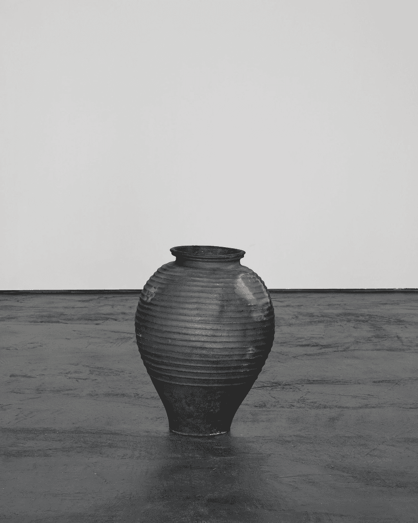 An Early 19Th C. Black Terracotta Portuguese Vessel