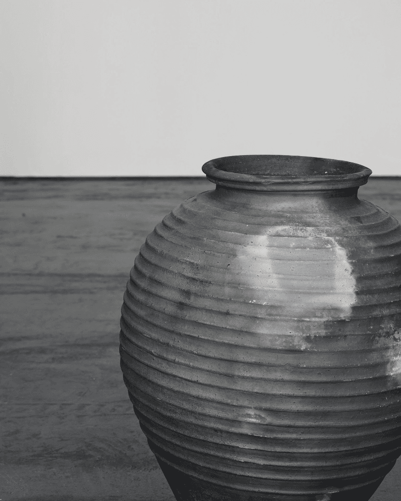 An Early 19Th C. Black Terracotta Portuguese Vessel