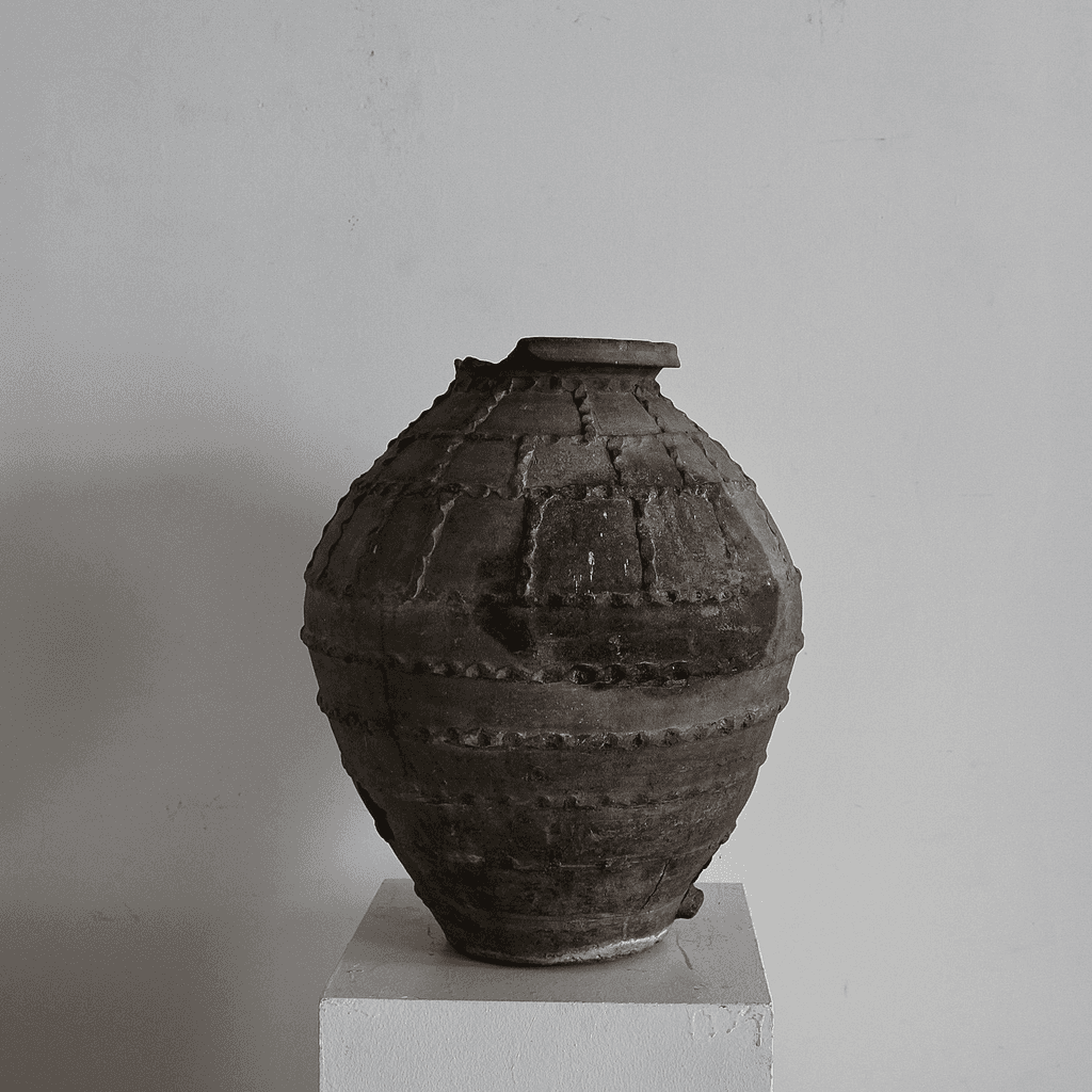 18Th C. Black Terracotta Portuguese Vessel