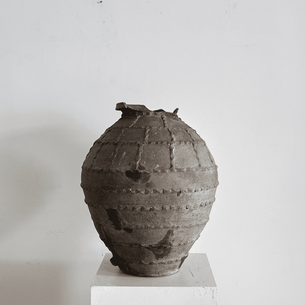 18Th C. Black Terracotta Portuguese Vessel