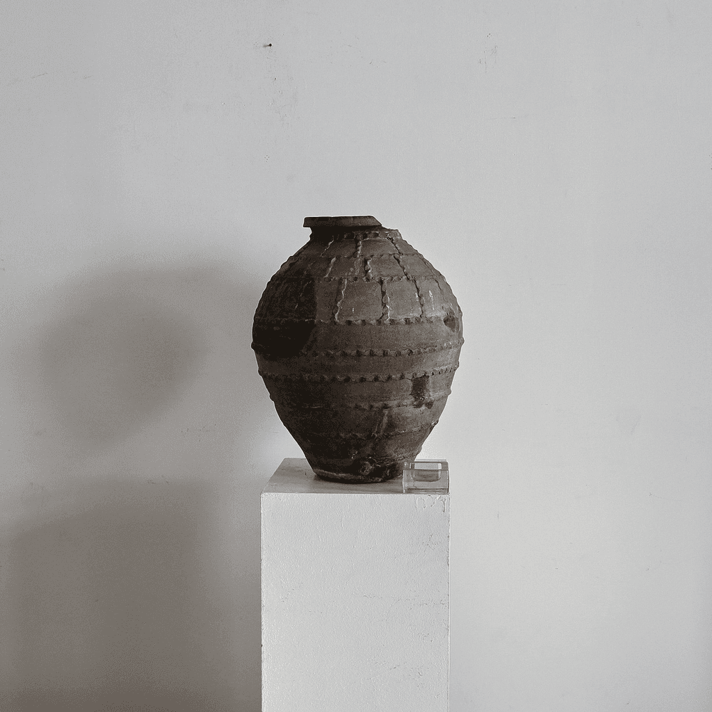 18Th C. Black Terracotta Portuguese Vessel