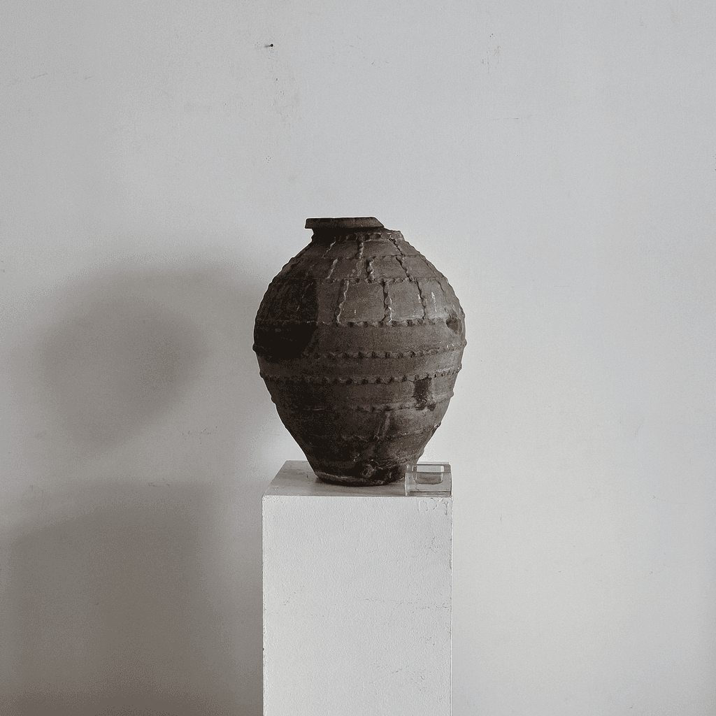 18Th C. Black Terracotta Portuguese Vessel