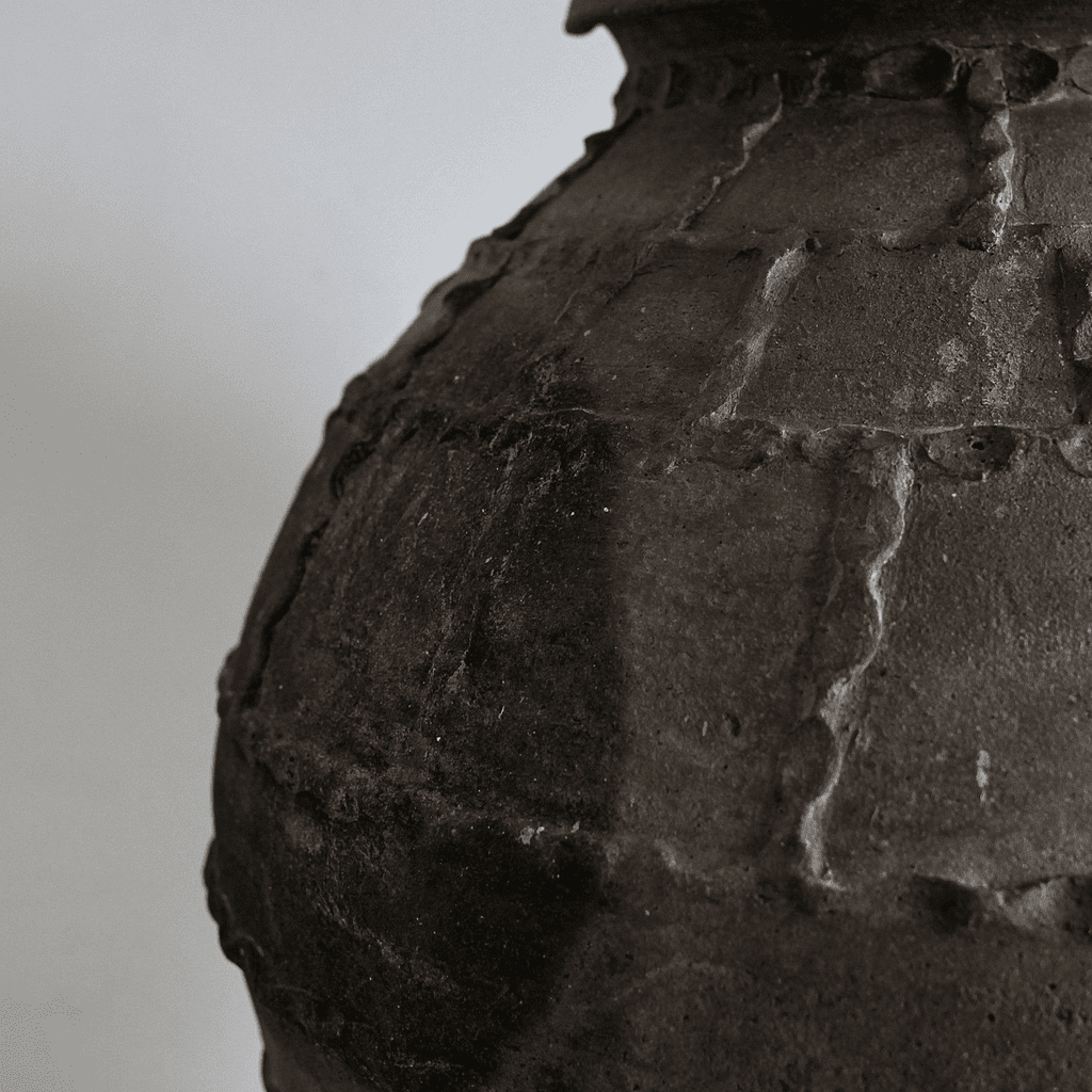 18Th C. Black Terracotta Portuguese Vessel