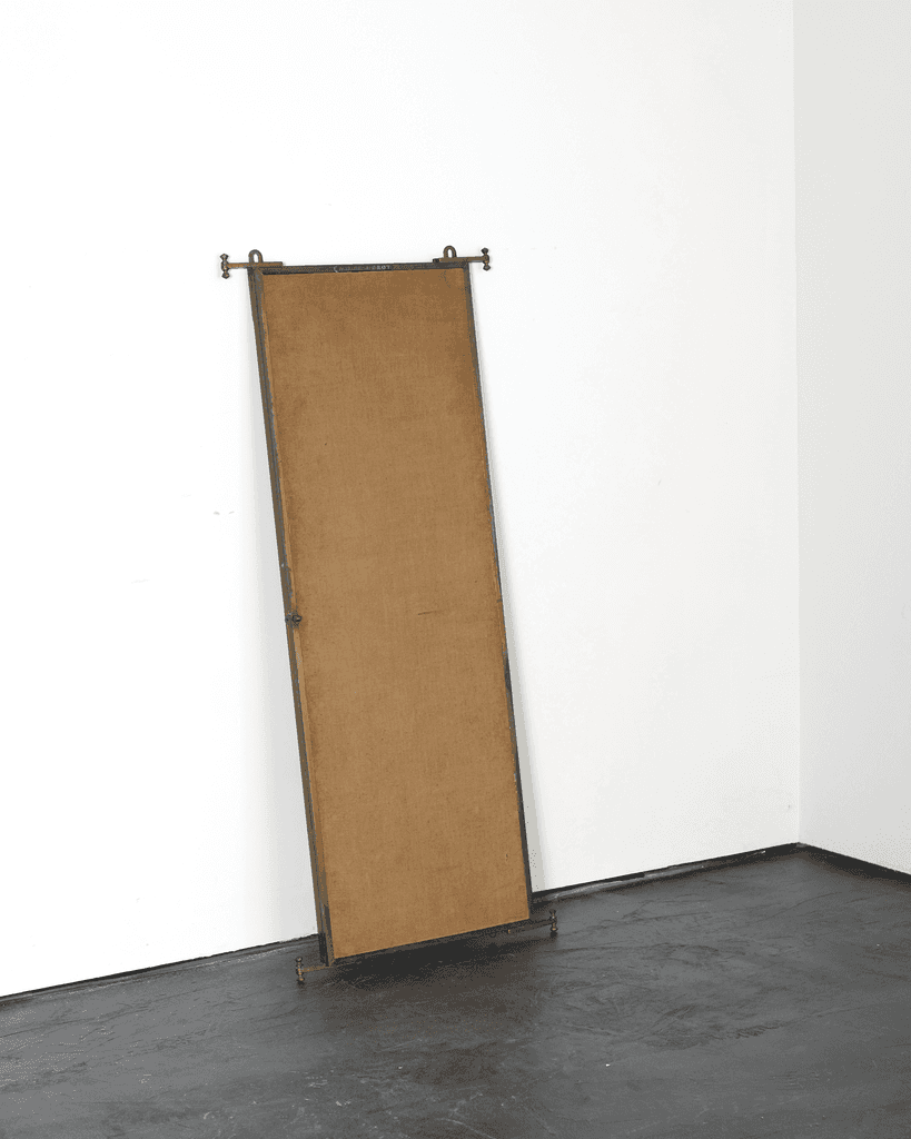 A Large 1930s Brass Triptych Mirror By Brut Of Paris