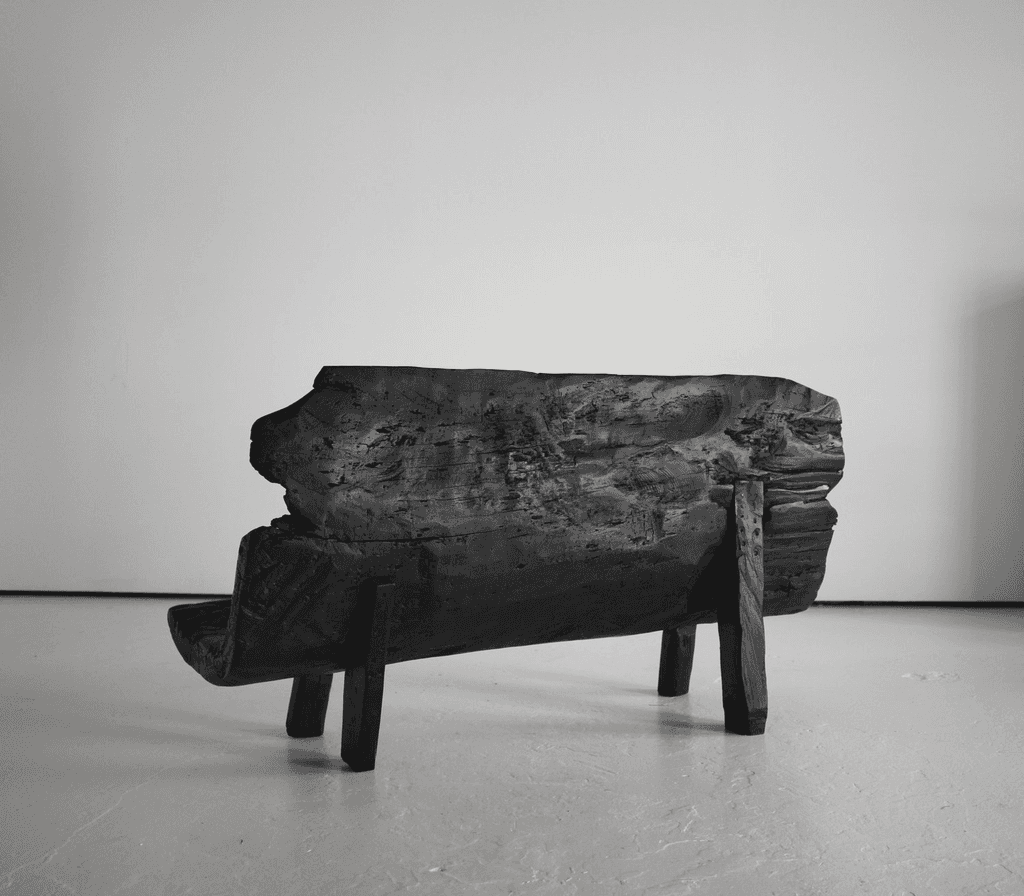 Exceptionally Rare Early 19th Century Iberian Dug-Out Bench