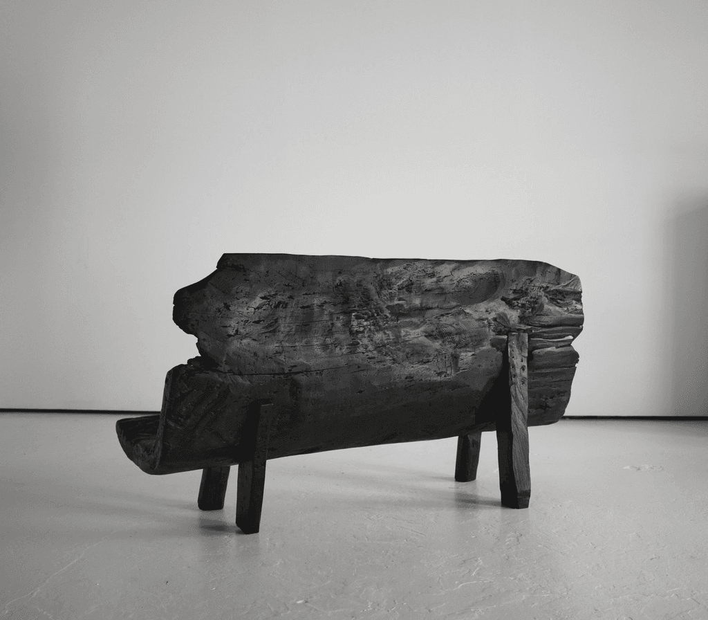Exceptionally Rare Early 19th Century Iberian Dug-Out Bench
