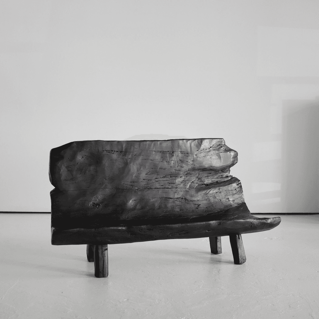 Exceptionally Rare Early 19th Century Iberian Dug-Out Bench
