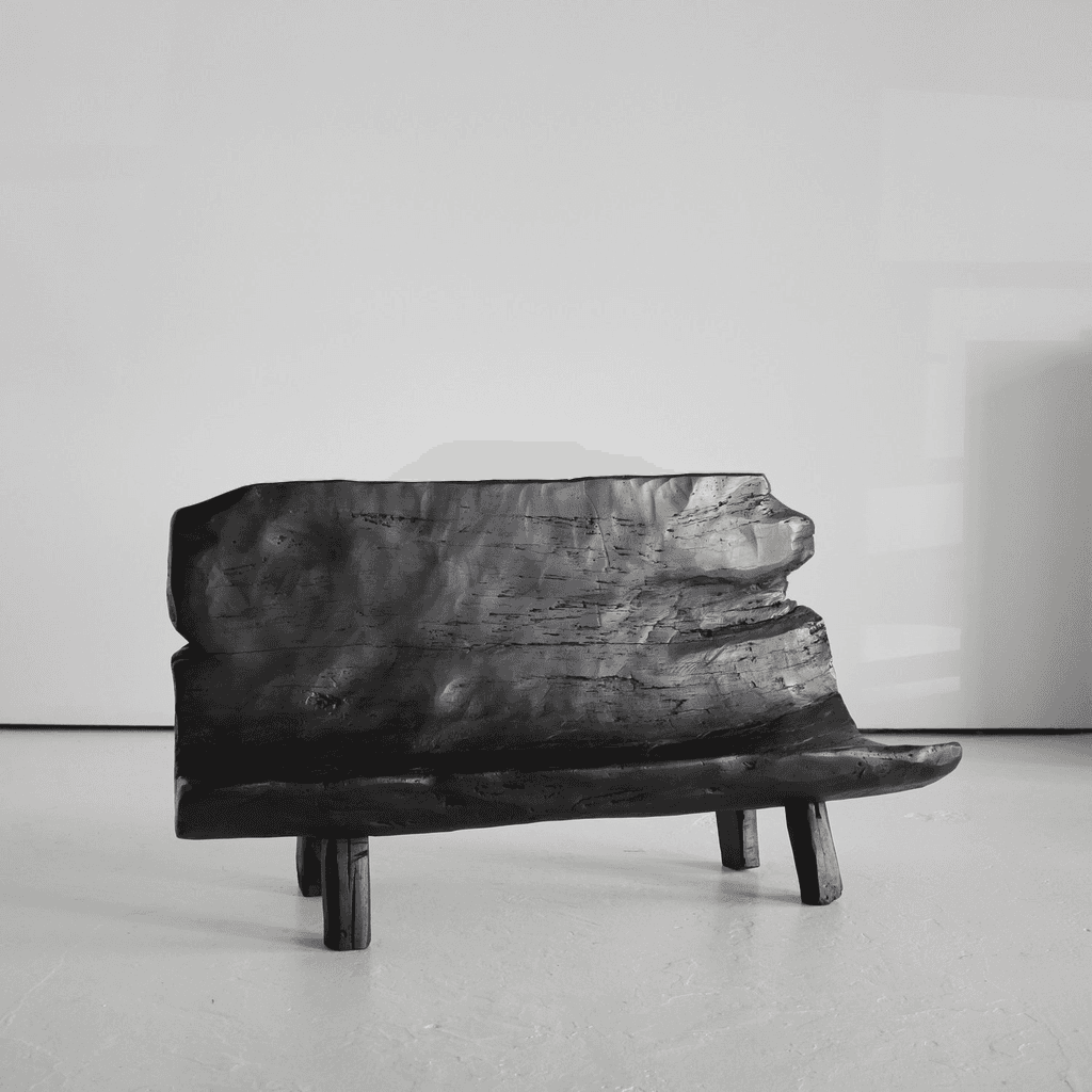 Exceptionally Rare Early 19th Century Iberian Dug-Out Bench