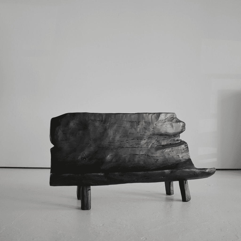 Exceptionally Rare Early 19th Century Iberian Dug-Out Bench