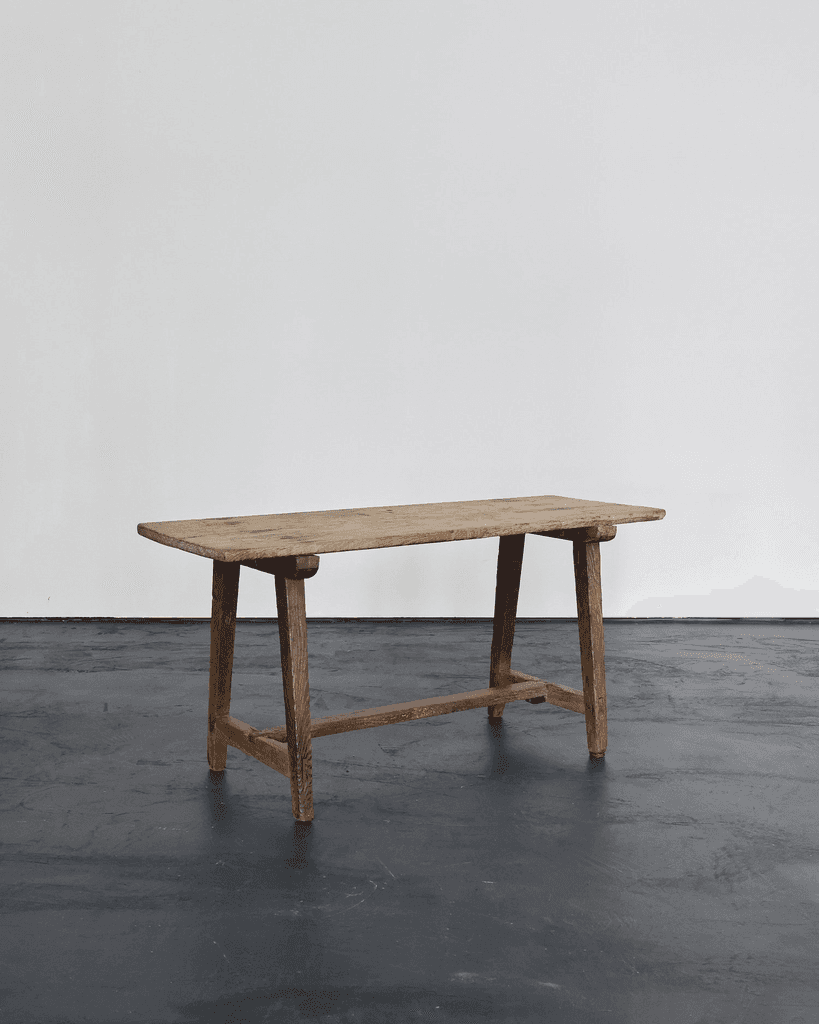 Primitive Bleached-Out Portuguese Early 19Th C. Console/Side Table