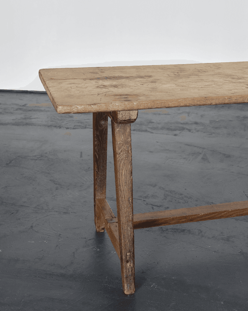 Primitive Bleached-Out Portuguese Early 19Th C. Console/Side Table