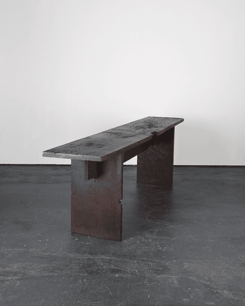 Long Primitive Console Table In 18th C. Portuguese Chestnut