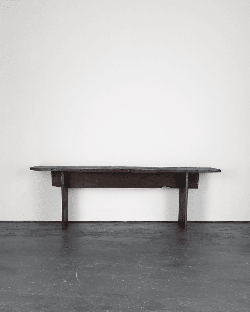 Long Primitive Console Table In 18th C. Portuguese Chestnut