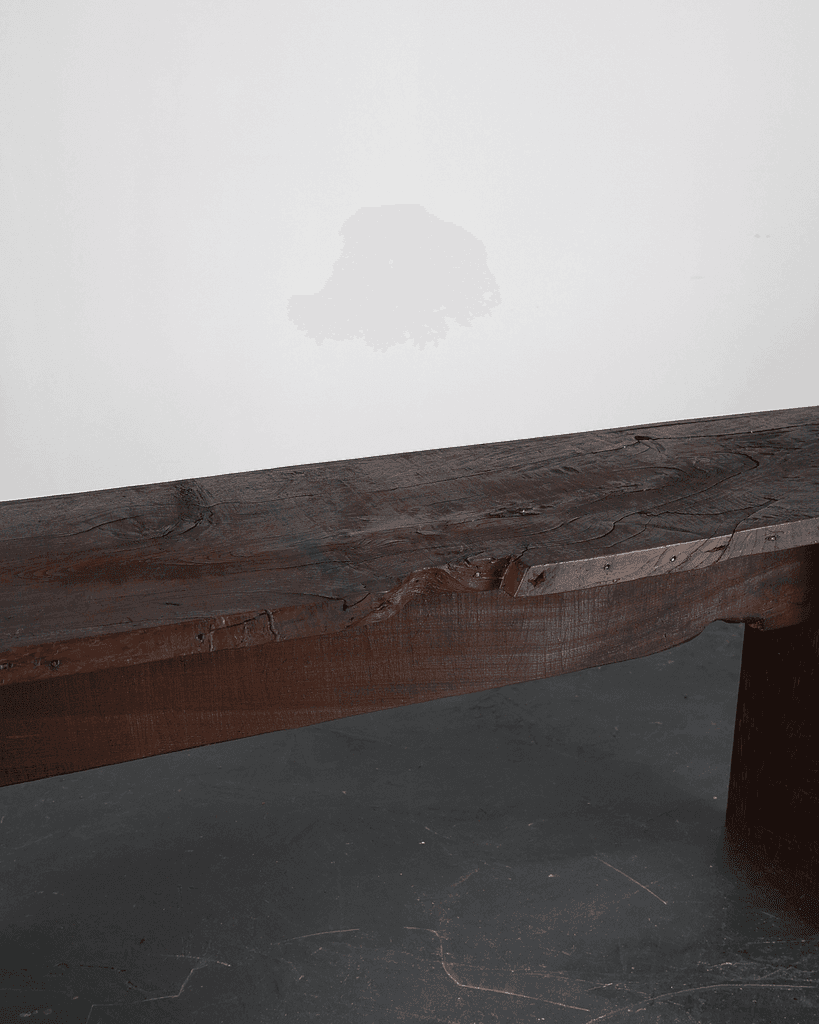 Long Primitive Console Table In 18th C. Portuguese Chestnut