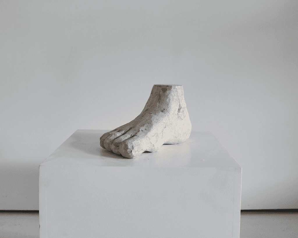 Large Sculptural Carved Stone Foot